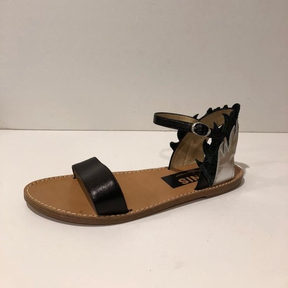 Golden Goose Embellished Flat Leather Sandal 39EU - Picture 1 of 8